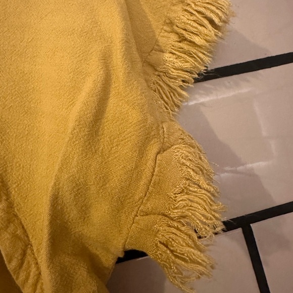 UMGEE MUSTARD YELLOW FRINGE MIDI DRESS - Picture 4 of 7